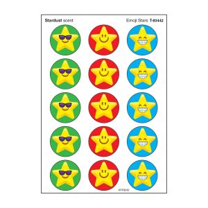 Calcomonias de estrellas de emoji con olor (T83442)