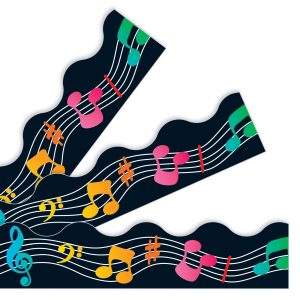 Borde de pizarra notas musicales (T91355)