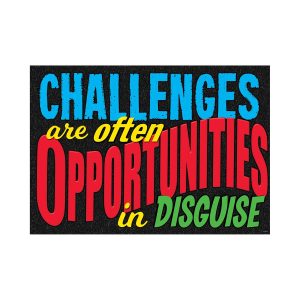 Afiche desafíos oportunidades disfrazadas (ING)(43x56cm) (TA67063)