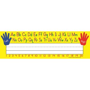 Líneas para nombre alfabeto y manitas (30 uds) [TCR4019]