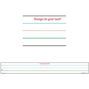 Líneas de caligrafía Magnéticas y acrílicas (6 unidades de 7,62 x 60,96 cm) [TCR77235]