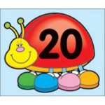 Numeros calendario diseño sandia/mariquita (CD5448)