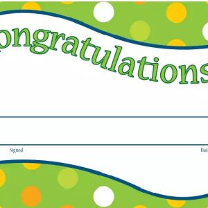 Certificado Congratulations 30 uds (CD101066)