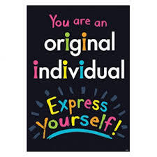 Afiche usted es un ser original (ING)(43x56cm) (TA67073)