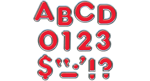 Letras, números y símbolos para rotular, Rojo (T79050)