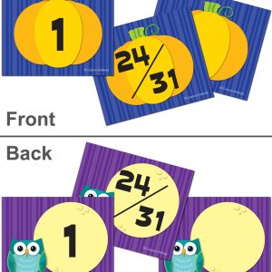 Números calendario diseño luna/buho (CD112555)