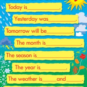 Afiche ayudante de calendario (ING)(43x56cm) (T38272)