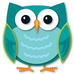 Figura ambos lados diseño búho (38x38cm) (CD188048)