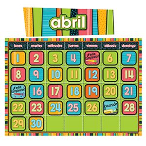 Calendario en español Stylin Stripes (CD110214)