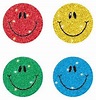 Calcomanías caritas felices brillantes (CD2143)