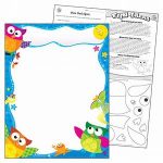 Afiche borde de buhos (T38450)