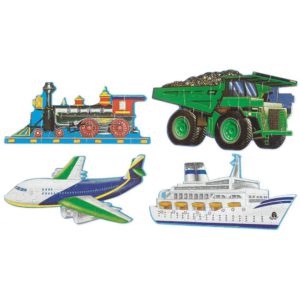 Rompezabezas de piso medios de transporte (48 piezas) (MD432)
