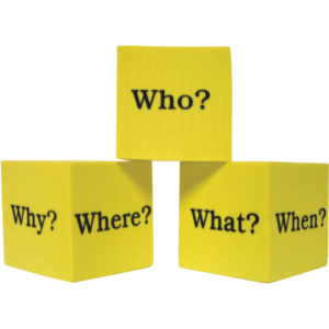 Cubos de preguntas 5,08 cm (4 uds) (ING) (TCR20614)