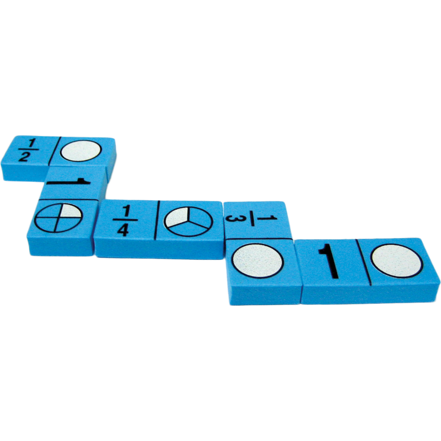 Dominó fracciones de foam (28 uds) (TCR20627)