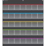 Black Polka Dots Storage Pocket Chart (TCR20750)