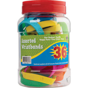 Pulsera de silicona, variedad de mensajes positivos (ING) unidad  (TCR6578)