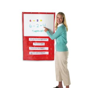 Pizarra acrílica y magnética en lámina de nylon con bolsitas (LER2417)