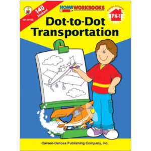 Libro para pintar de medios de transporte Dot to dot (ING) (CD104132)