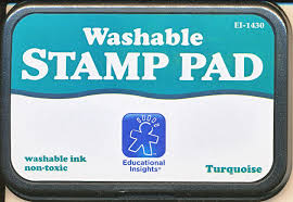Almohadilla con tinta turquesa lavable para sello (EI1430)