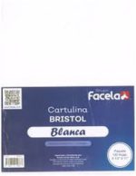 CARTULINA BRISTOL BLANCA CARTA FACELA 100 hojas