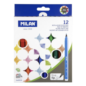 Marcadores punta fina (12 marcadores)(80158)