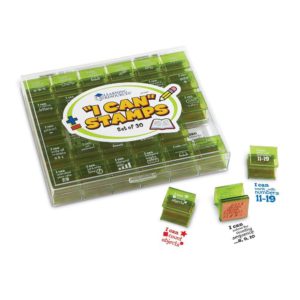 Caja de sellos Yo puedo mensajes positivos (30 uds) (ING) (LER0807)