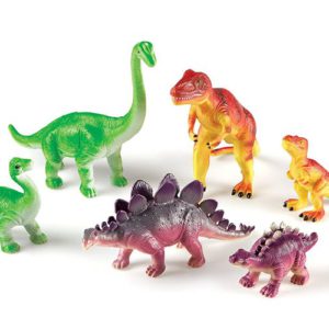 Dinosaurios grandes madre con hijo (6 piezas) (LER0836)