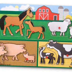 Rompecabezas de madera de la granja (8 piezas) (MD1875)