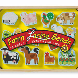 Juego de encaje de cordones de animales de la granja (MD9403)