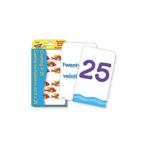 Tarjetas Cuenta los números de 0 a 25 (Inglés y Español) (T23024)