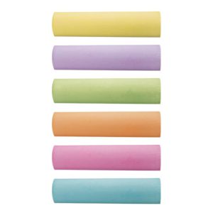 Tizas gruesa anti polvo marca Milan 6 colores (247206)