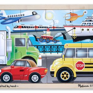 Rompecabezas de madera medios de transporte (12 piezas)