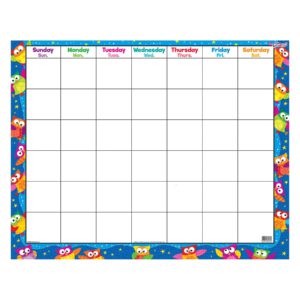 Afiche grande planiificador mensual buhos (T27015)