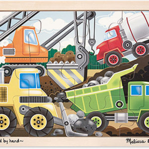 Rompecabezas de madera sitio de construcción (12 piezas)