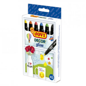 MARCADOR VIDRIO #1906 GEL 6 COLORES JOVI