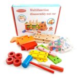 Juego de construcción piezas de madera diseño camión