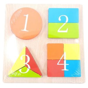 Juego de encastre. Formas y números.