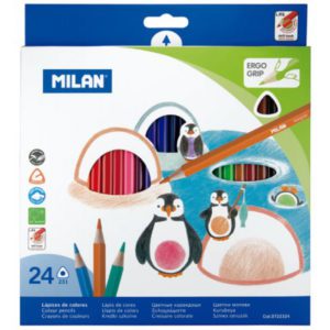 Lapices de Color 24 marca Milan