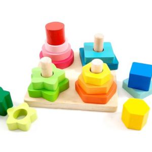 Torre de encastre de formas cuadrado chico.