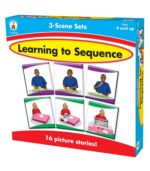 Tarjetas para formar historias con secuencia lógica en 3 escenas (CD140088)