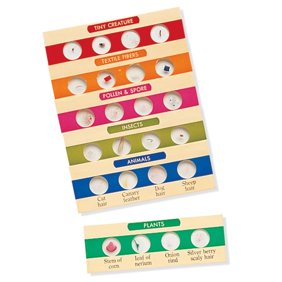 Tarjetas con imágenes para microscopio (LER2039)