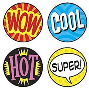 Calcomanías supermanchas mensajes positivos 800 pegatinas (T46172)