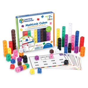 Juego de actividades matemáticas elementales MathLink® Cubes (LER4299)