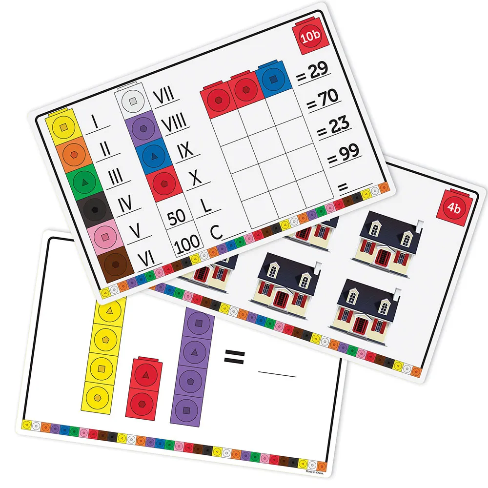 Juego de actividades matemáticas elementales MathLink® Cubes (LER4299) - Image 3