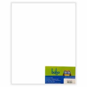 Papel adhesivo blanco mate carta Buho 20 unidades (GM-10110202)