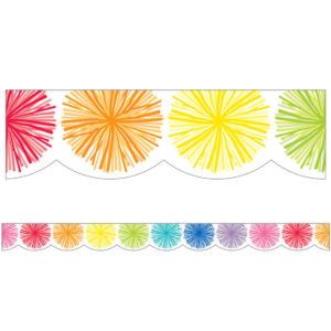 Poms Scalloped Bulletin (CD108359)