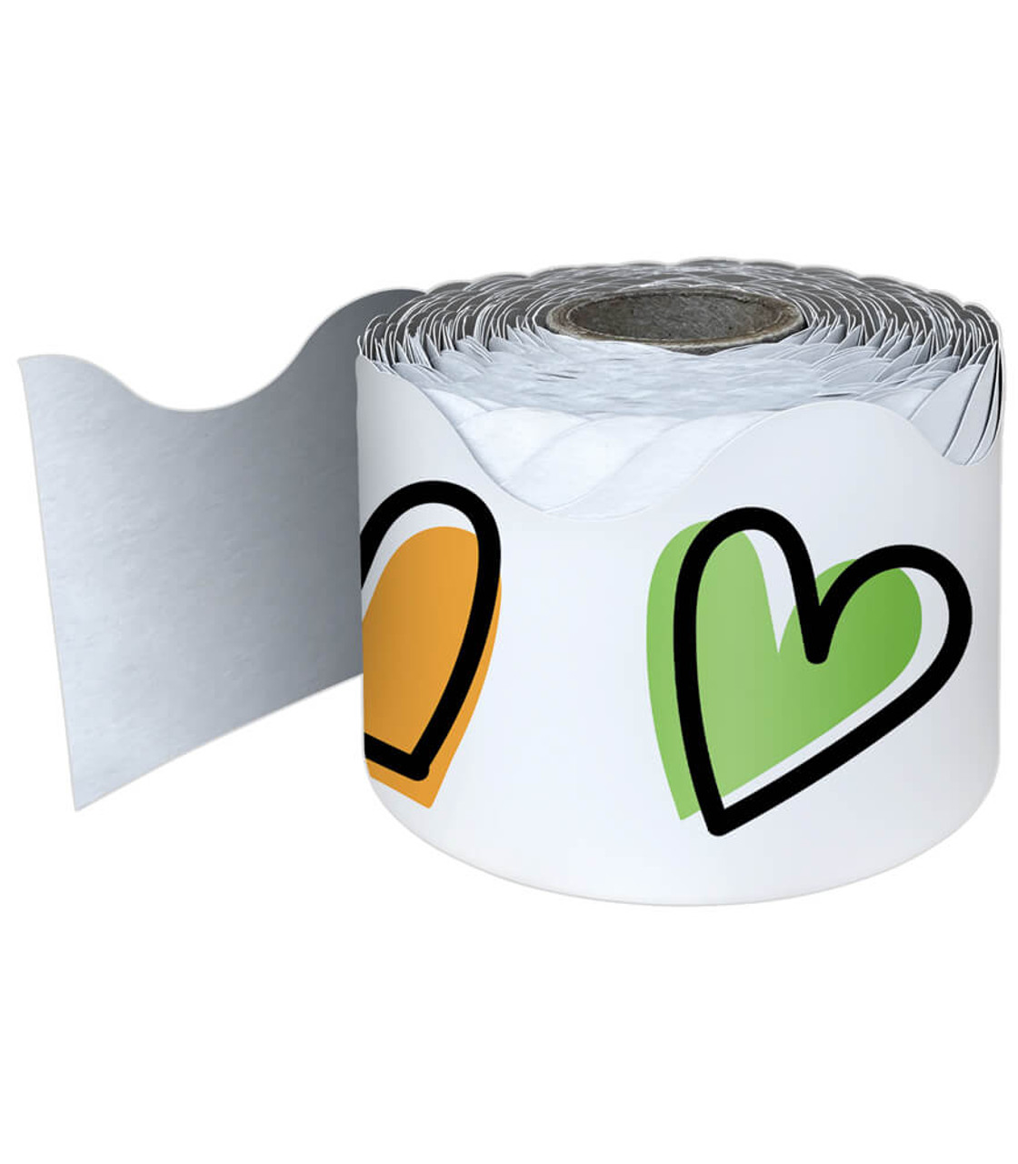 Borde de pizarra 65' (16,5m) Doodle Hearts Rolled (CD108488)