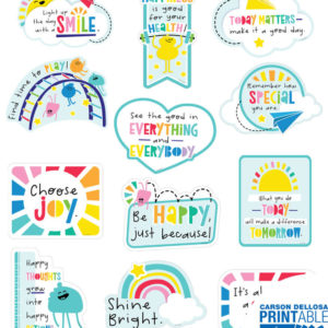 Mural Happy Place Motivational Printable (CD109615)