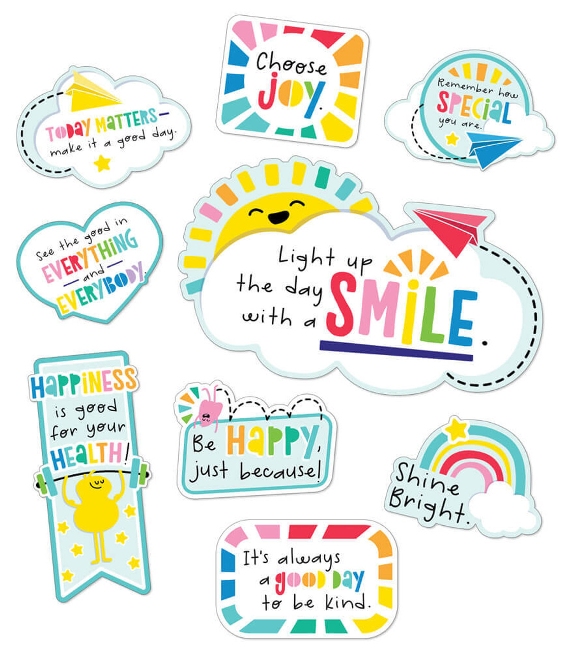 Happy Place Motivational Mini Bulletin Board Set (CD110553)
