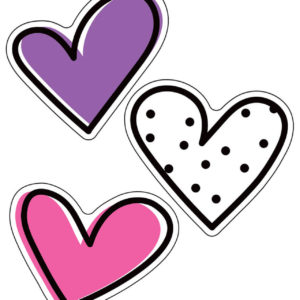 Distintivos de imagenes Doodle Hearts (CD120617)